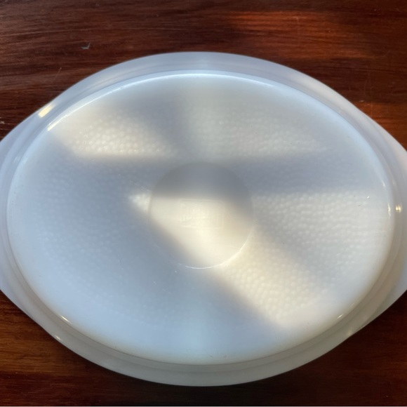 Vintage Glasbake J239 Oval Divided Casserole Serve - Picture 4 of 6